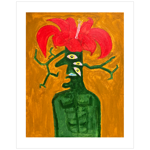 "The Hibiscus God" Archival Print