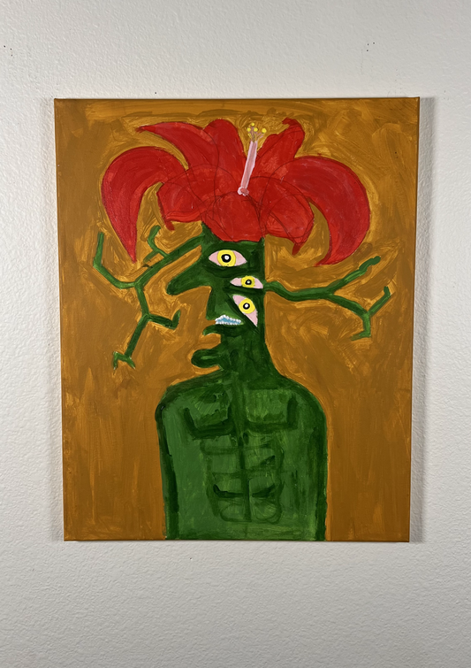 "The Hibiscus God" - 16" x 20"