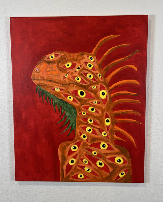 "The Divine Iguana" - 16" x 20"